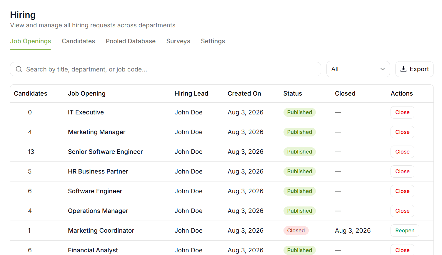 Job Openings & Careers — HR AIVA
