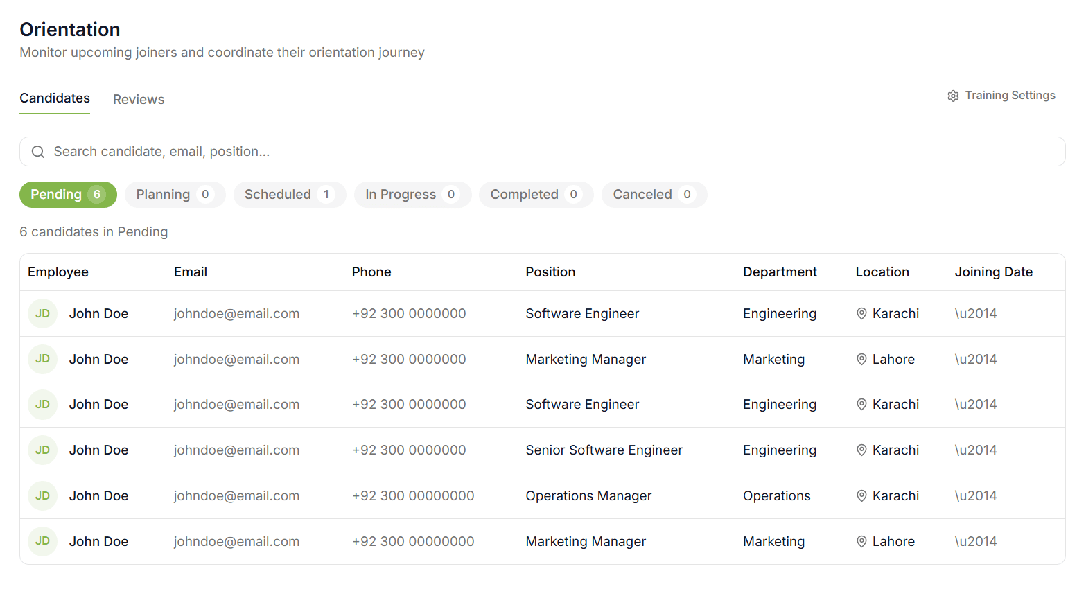 Orientation & Onboarding — HR AIVA